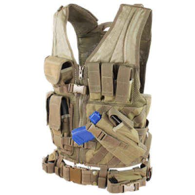Condor Outdoor Crossdraw Tactical Vest ( OD Green / XL - XXL )