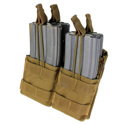 Condor Outdoor Double Stacker Open-Top M4 Magazine MOLLE Pouch ( Coyote )