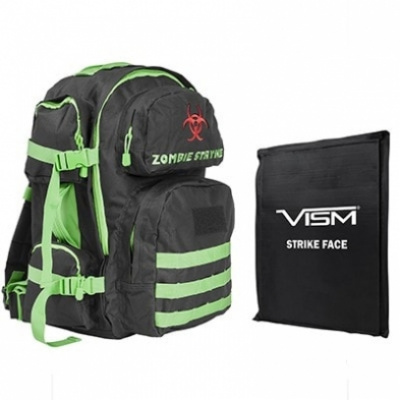 VISM Tactical Backpack with 10X12 Soft Ballistic Panel ( Zombie / Green )