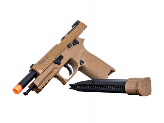 thumbnail image 2 of Sig Sauer M17 .177 Caliber CO2 Air Pistol – Blowback, Semiautomatic, Coyote Tan, 20-Round 2 of 4