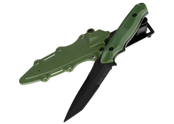 UK Arms Dummy Plastic BC Style 141 Tactical Knife ( OD Green )