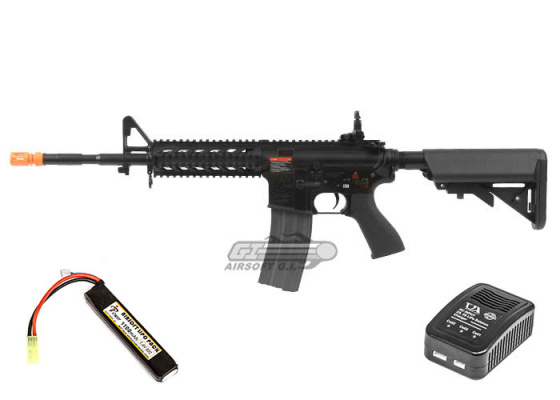 G&G Combat Machine GC16 Raider L M4 Carbine AEG Airsoft Rifle ( Black / Option )