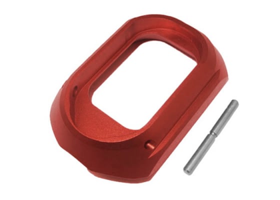 5KU Full Metal CNC SHPD Style Magwell Attachment For Tokyo Marui Hi-Capa 5.1/1911 ( Red )