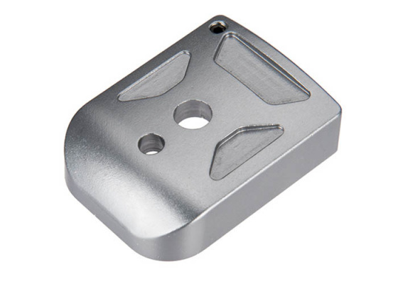 5KU Aluminum Hi-Capa Magazine Base Cover Type 1 ( Titanium )