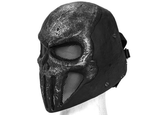 Tac 9 AC-198 Wire Mesh "Skull Punisher" ( Silver )