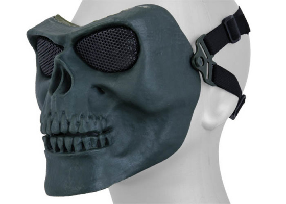 Emerson Mesh Skull Full Face Mask ( OD Green )