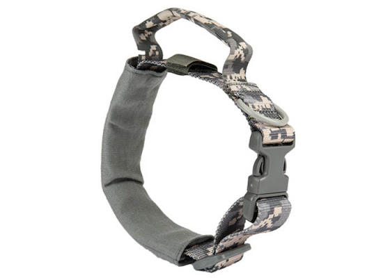 WoSporT Reinforced Dog Collar w/ Handle ( ACU )