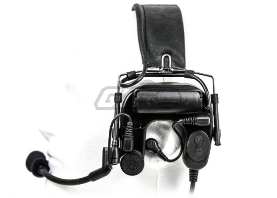 Bravo #8 Head Set Motorola 1 Pin PTT ( Black )