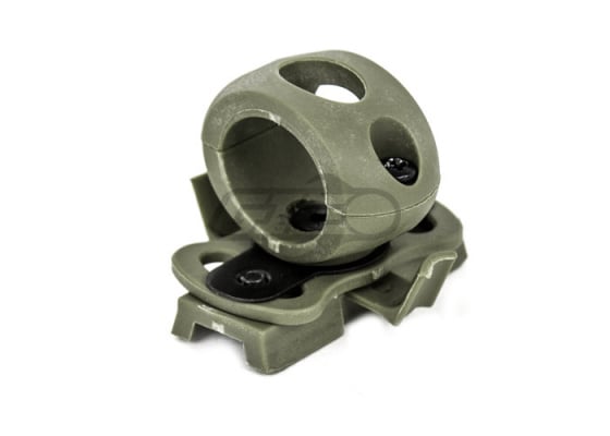 Lancer Tactical 20mm Helmet Flashlight Clamp ( Foliage Green )