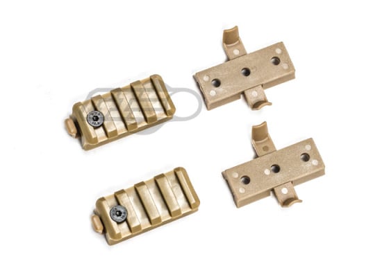 Lancer Tactical Plastic Rail Helmet Mount Set ( Flat Dark Earth )
