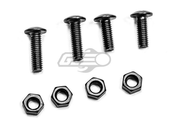 Lancer Tactical MICH Helmet Screw Set ( Black )