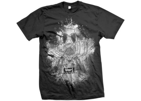 Airsoft GI Gas Mask Duelies T-Shirt ( XL )