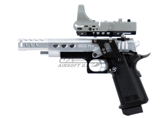 Targets on Sight BGC Open Class GBB Airsoft Pistol (Silver/Black)