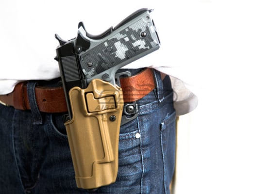 BLACKHAWK SERPA CQC Holster for 1911 / 1911 Rail ( Coyote / Left Handed )