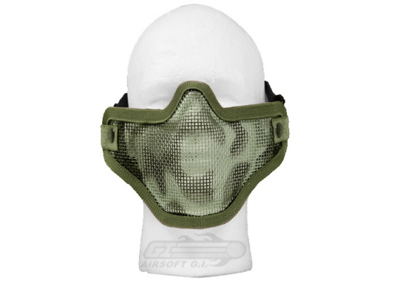 Bravo Strike Steel Half-Face Mesh Mask ( Woodland )
