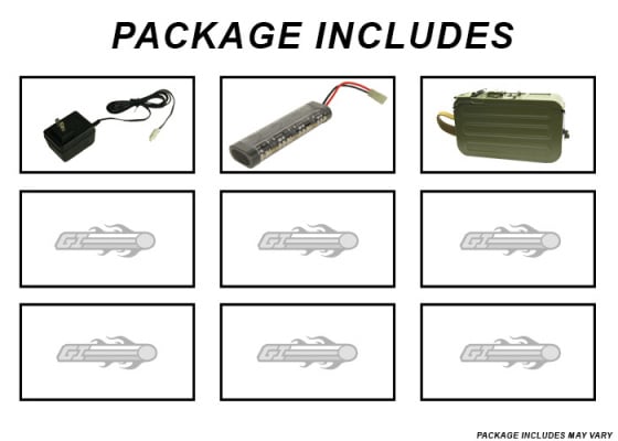 Echo 1 Rifle Dynamics HMG AEG Airsoft LMG ( Black )