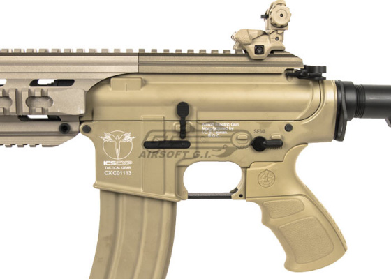 ICS CXP-16 L Pro M4 Carbine AEG Airsoft Rifle w Barrel Extension ( Tan )