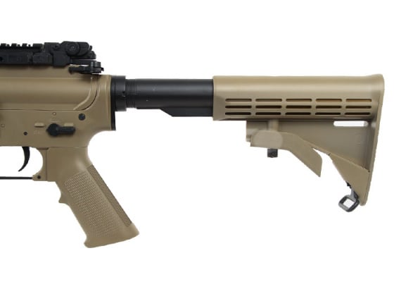 JG F6613TAN SR16 RIS M4 Carbine AEG Airsoft Rifle Enhanced Version ( Tan )