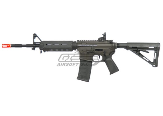 King Arms Smith & Wesson M&P15 MOE Carbine AEG Airsoft Rifle ( Black )