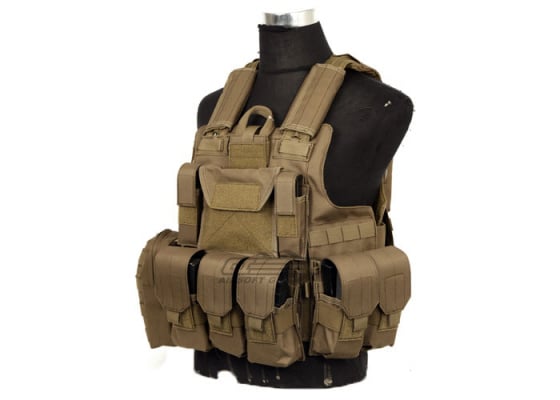 Lancer Tactical Strike Plate Carrier Vest ( Tan )