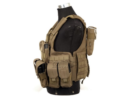 Lancer Tactical Strike Plate Carrier Vest ( Tan )