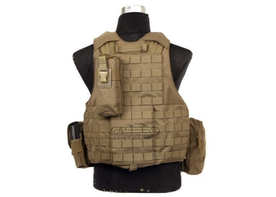 Lancer Tactical Strike Plate Carrier Vest ( Tan )