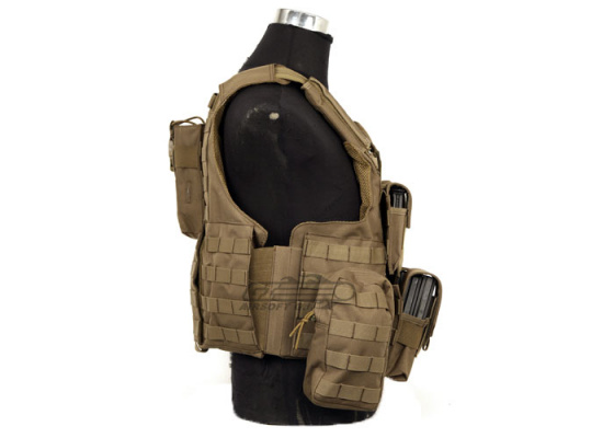 Lancer Tactical Strike Plate Carrier Vest ( Tan )