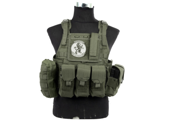 Lancer Tactical Assault Plate Carrier ( OD Green )