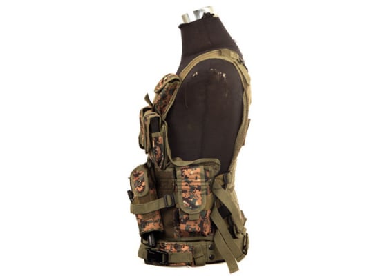 Lancer Tactical Crossdraw Vest w/ Holster ( Marpat )