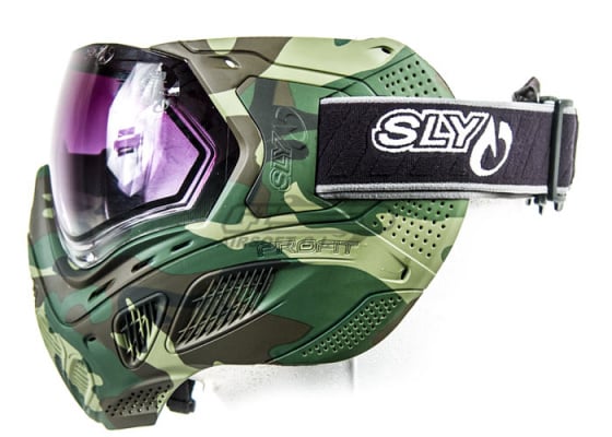 Sly Profit Full Camo Face Mask ( Woodland )