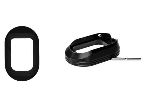 Airsoft Masterpiece Horizontal Aluminum Hi-Capa Magwell ( Black )