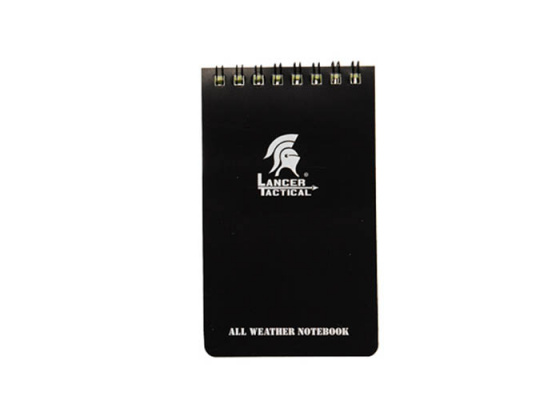 Lancer Tactical Weather Resistant 4X6 Notepad ( Black )