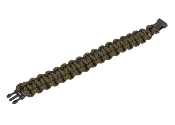 Lancer Tactical Paracord Bracelet w/ Small Buckle ( OD Green / Size 8"  )