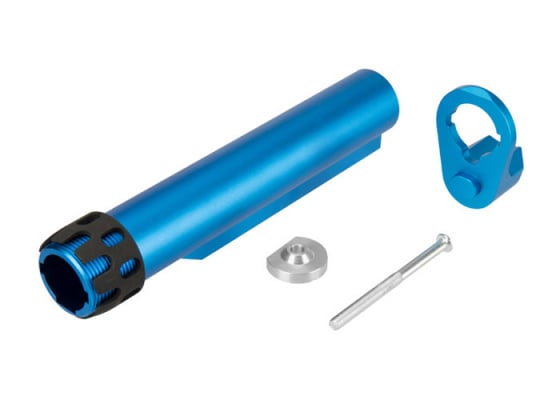 Lancer Tactical Buffer Tube With Extended End Plate And Enhanced Castle Nut ( Option )