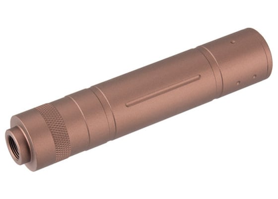 Lancer Tactical 155mm Aluminum Slot-Cut Mock Suppressor ( Coyote Brown )