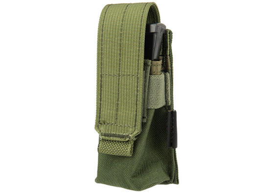 Flyye Industries MOLLE Double 9mm Style Pistol Magazine Pouch ( OD Green )
