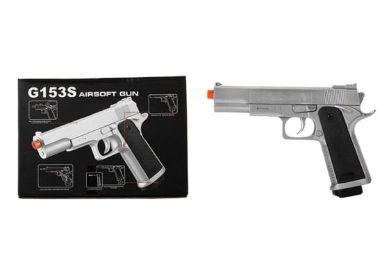 UK Arms M1911 Spring Airsoft Pistol ( Silver )