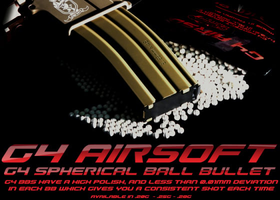 Airsoft GI G4 Airsoft .25g 4000 ct. BBs ( White )