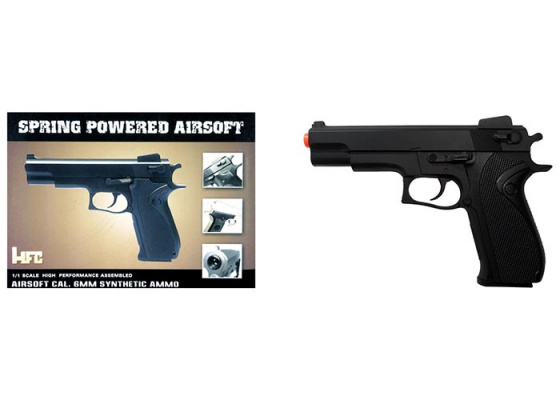 HFC HA-101B Premium Spring Airsoft Pistol ( Black )