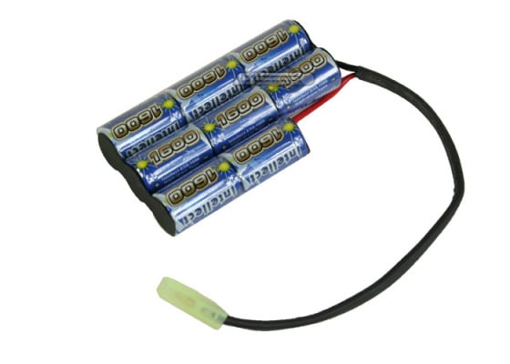 Intellect 9.6v 1600mAh NiMH PEQ2 Style Battery