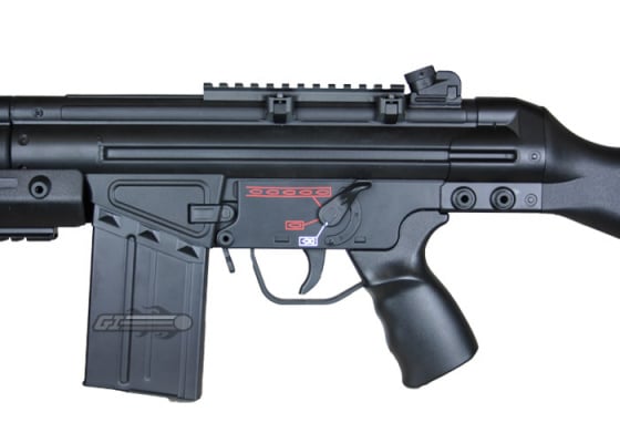 JG T3 SASG FS3 Carbine AEG Airsoft SMG ( Black )