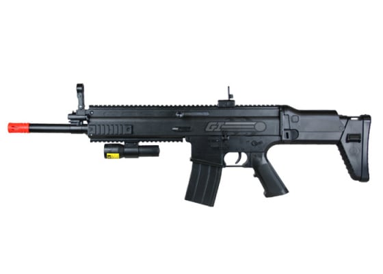 LH MK16 Carbine Spring Powered Airsoft Rifle ( Black )