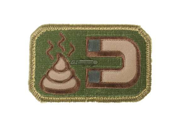Mil-Spec Monkey Poop Magnet Velcro Patch ( Arid )