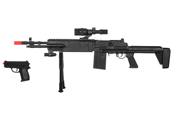 UK Arms Spring Airsoft Rifle / Pistol Package