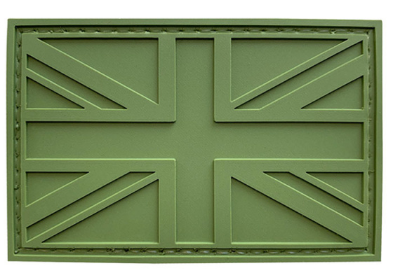 G-Force United Kingdom Flag PVC Morale Patch ( Green )