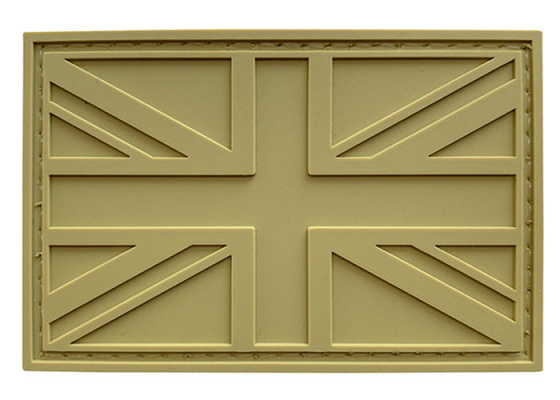 G-Force United Kingdom Flag PVC Morale Patch ( Tan )