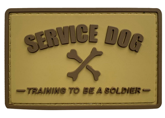 G-Force Service Dog Training to Be a Soldier PVC Morale Patch ( Option )