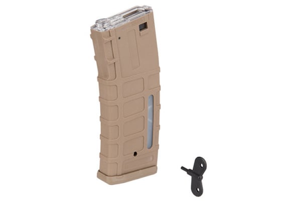 Sentinel Gears Waffled M4/M16 350 rd. AEG High Capacity Magazine ( Tan )