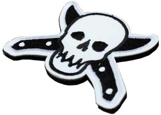 TMC Knife and Skull Patch ( Black )