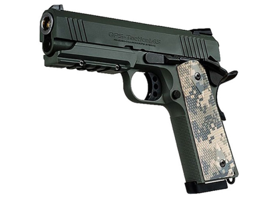 Tokyo Marui 4.3 Foliage Warrior 1911 Gas Blowback Airsoft Pistol ( Foliage Green )